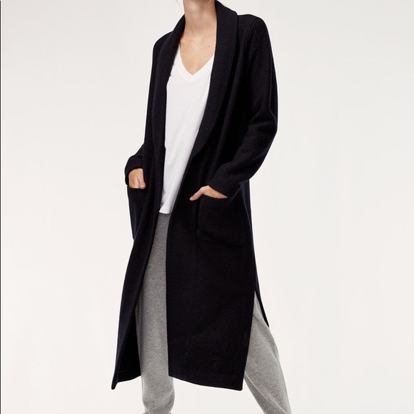 aritzia luxe lounge wool jacket